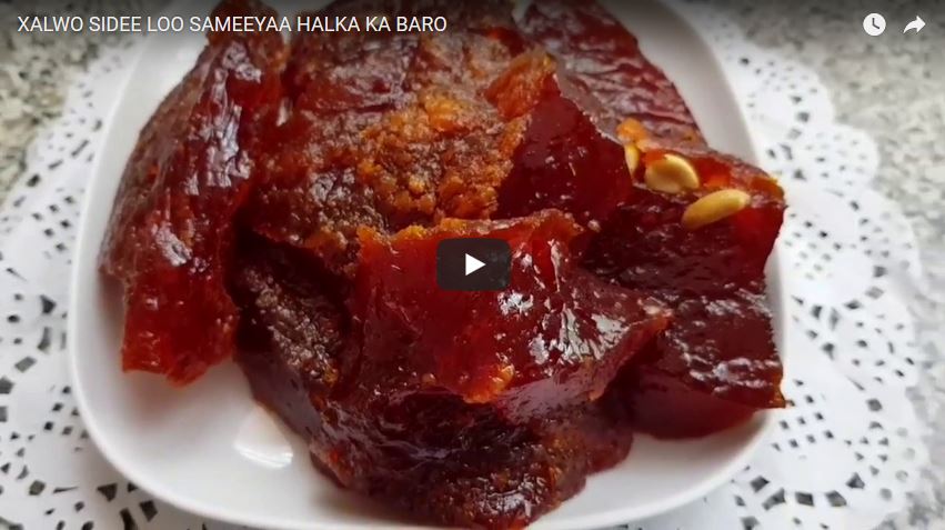 XALWO SIDEE LOO SAMEEYAA HALKA KA BARO